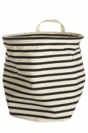 Aufbewahrungskorb \'Stripes\' - Schwarz und Weiß
