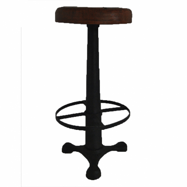 Barhocker - Ledersitz in der Gruppe Vintage / Vintage-Sitzmöbel / Hocker Vintage bei Reforma (M-1817-70)