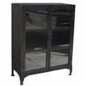 Vitrine - Schwarz / Metall