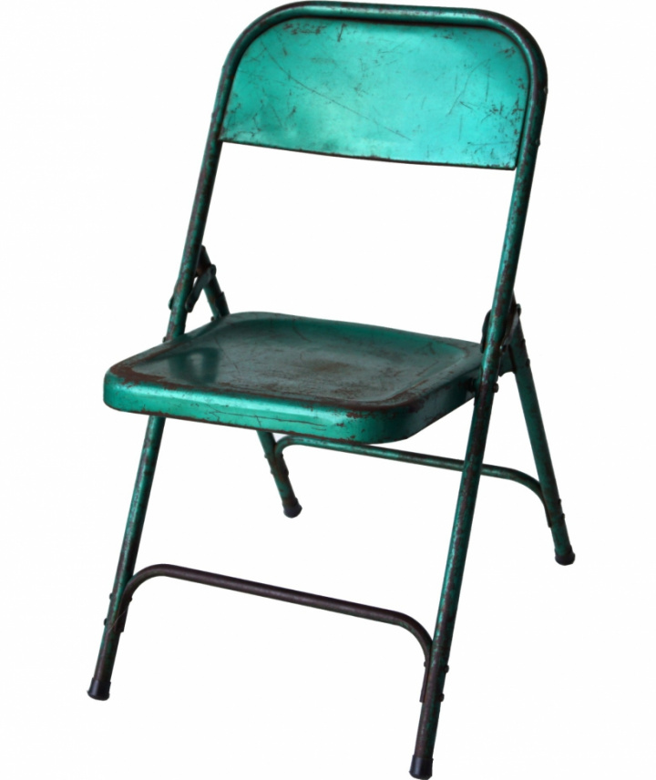 Klappstuhl 'Metal Turquoise' - Vintage