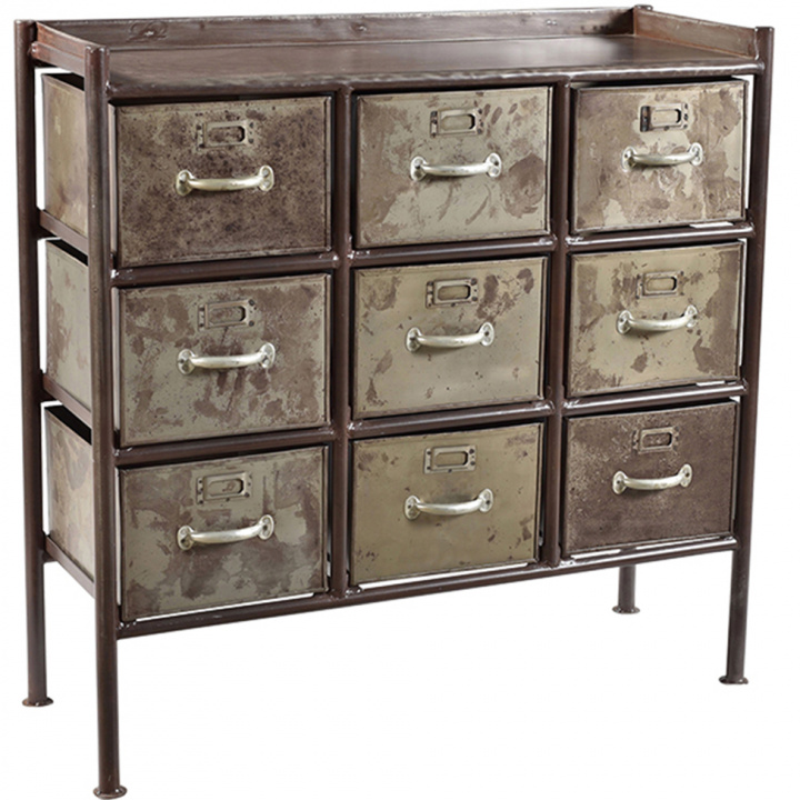 Schrank mit 9 Schubladen - Vintage/Patina