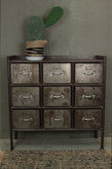 Schrank mit 9 Schubladen - Vintage/Patina