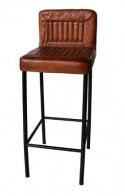 Barhocker - Leder / Metall