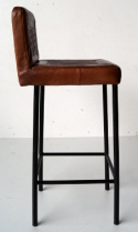 Barhocker - Leder / Metall