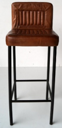 Barhocker - Leder / Metall