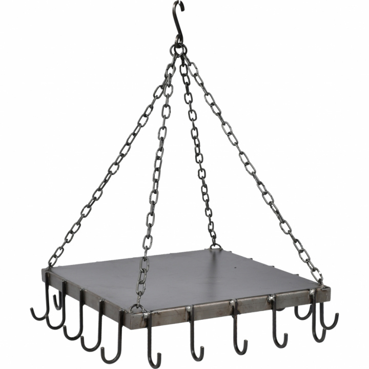 Hängendes Regal mit Haken - Metall