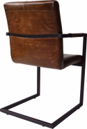 Stuhl - Leder / Metall