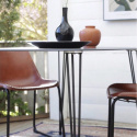 Loungesessel Vintage - Leder/Eisen