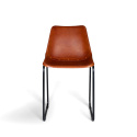 Loungesessel Vintage - Leder/Eisen