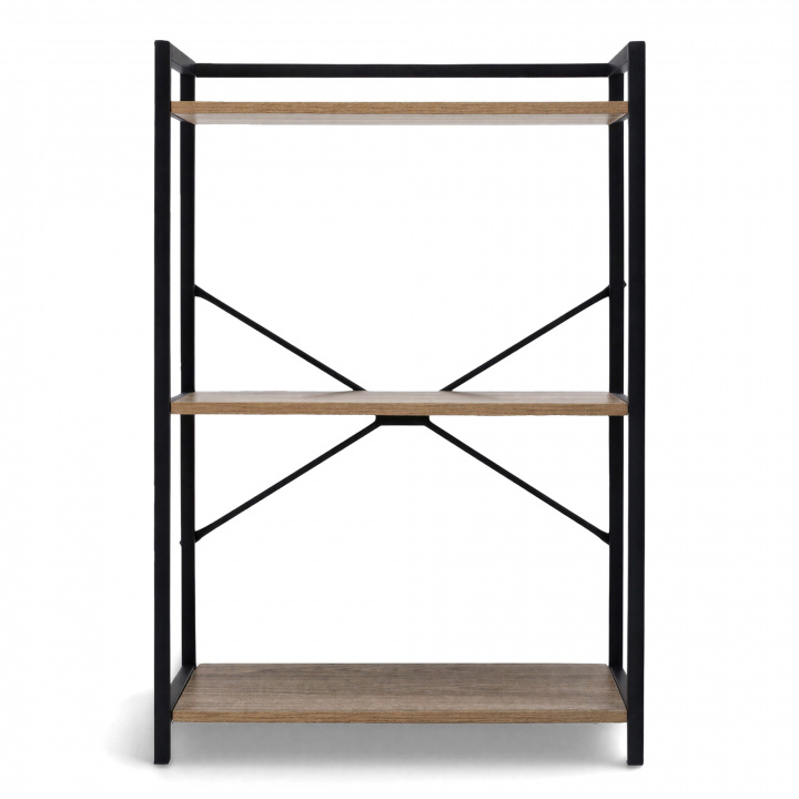 Regal 'Tre' - Schwarz/Holz