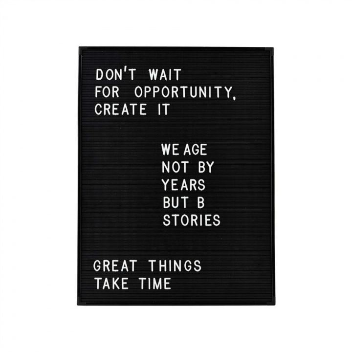 Board 'Letter Board' - Schwarzer Rahmen