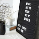 Board \'Letter Board\' - Schwarzer Rahmen