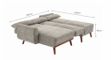 Schlafsofa \'Texas\' - Beige