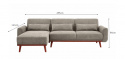 Schlafsofa \'Texas\' - Hellgrau