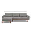 Schlafsofa \'Texas\' - Hellgrau