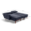 Schlafsofa \'Texas\' - Dunkelgrau