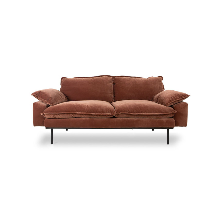 Sofa \'Retro\' 2-Sitzer - Rot / Orange in der Gruppe Möbel / Sofas bei Reforma (MZM5070)