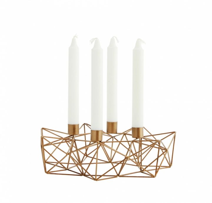 Kerzenhalter 'Asymmetrie' - Messing - Frau Stoltz