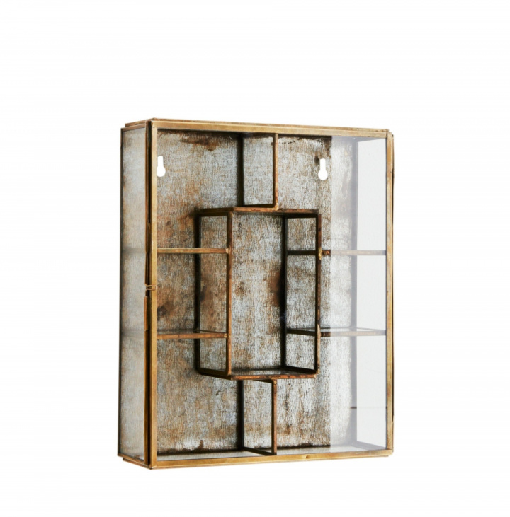 Wandregal 'Antik' - Messing / Eisen - Frau Stoltz