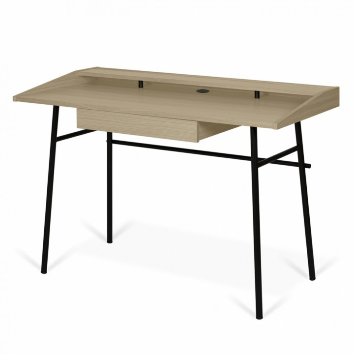 Schreibtisch 'Punt' - Eiche/Schwarz