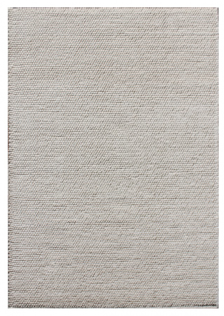 Matta \'Kiesel\' 170x240 - Vit in der Gruppe DEKORATION / Teppiche / Wolle & getuftete Teppiche bei Reforma (Pebblerug-white-170x240)