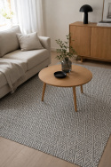 Teppich \'Cozy Luxury\' 160x230cm - Grau/Weiß 