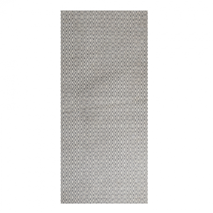 Teppich 'Gemtlicher Luxus' - Grau / Wei 90x200