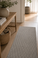 Teppich \'Cozy Luxury\' 90x200cm - Grau/Weiß 