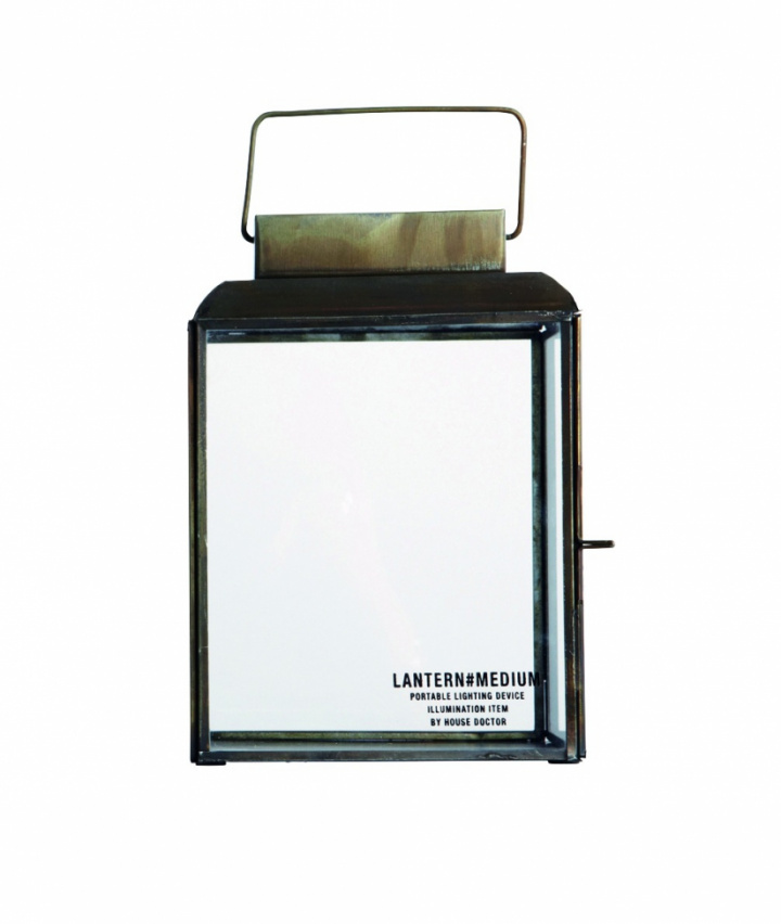 Kerzenlaterne 'Vintage' - Messing - Hausarzt