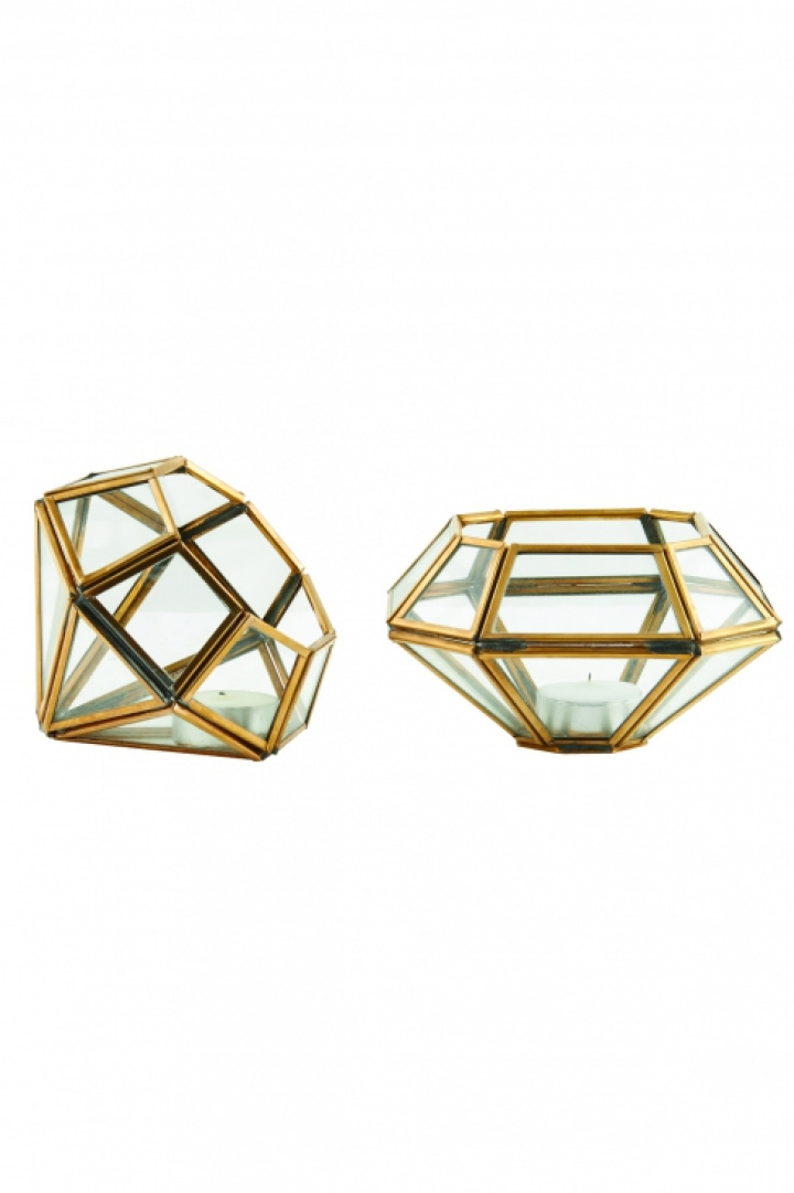 Kerzenständer Diamant 2 Stk. - Messing in der Gruppe bei Reforma (Pm0383)