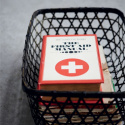 Aufbewahrungsbox Buch Vintage - Blau