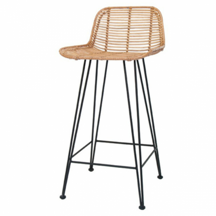 Barhocker 'Tub' - Rattan