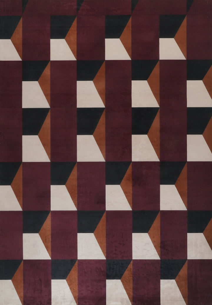 Teppich \'Valora\' - Rot/Lila in der Gruppe Einrichtung / Teppiche bei Reforma (RG01-266)