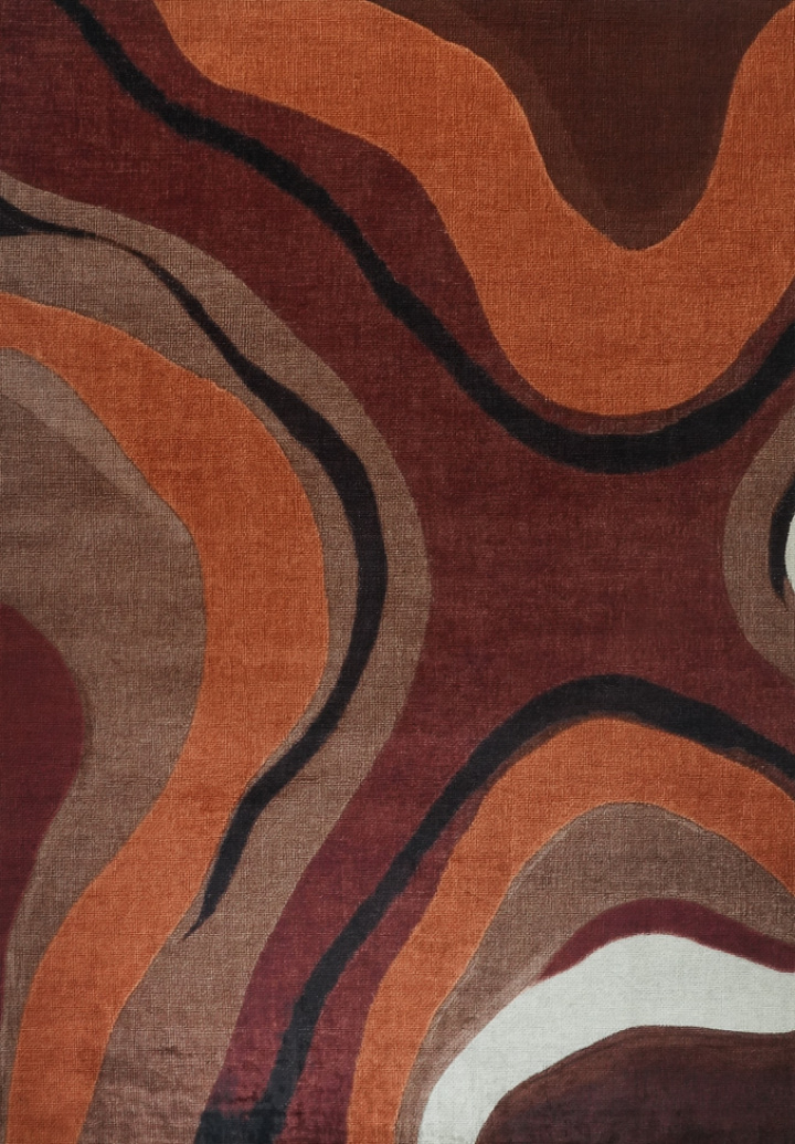 Teppich \'Marionae\' - Rot/Mehrfarbig in der Gruppe Einrichtung / Teppiche bei Reforma (RG01-42)