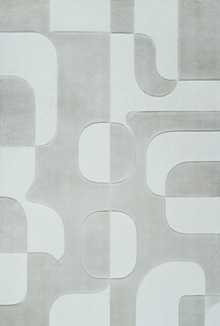 Teppich \'Merano\' - Hellgrau in der Gruppe Einrichtung / Teppiche bei Reforma (RG01-60)