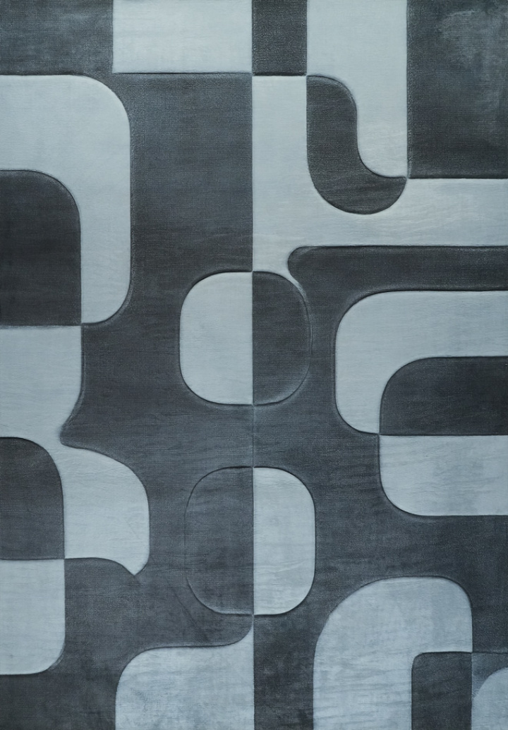 Teppich \'Merano\' - Schwarz/Grau in der Gruppe Einrichtung / Teppiche bei Reforma (RG01-62)