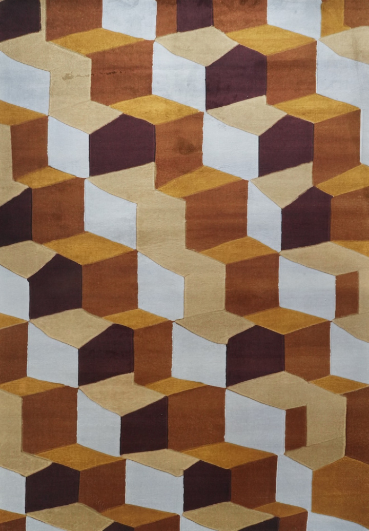 Teppich \'Velorin\' 200x280 cm - Gelb/Mehrfarbig in der Gruppe Einrichtung / Teppiche bei Reforma (RG175)