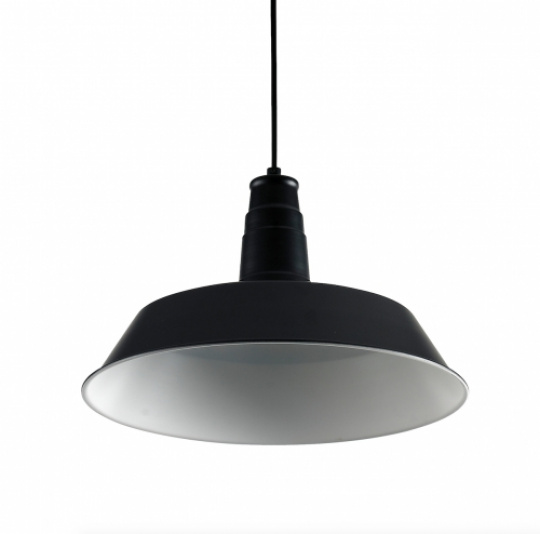 Deckenlampe Vintage Barn - Schwarz 36 cm