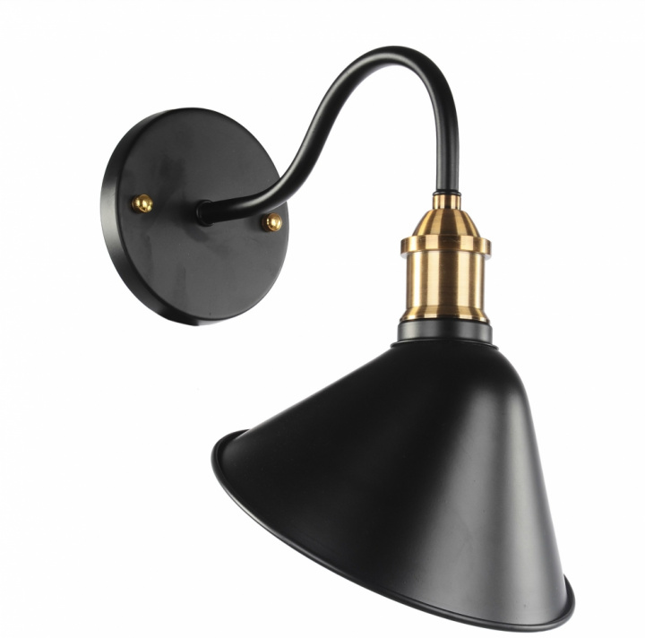 Wandleuchte \'Classic\' - Schwarz / Gold in der Gruppe ANGEBOT! / Lampen bei Reforma (RH167)