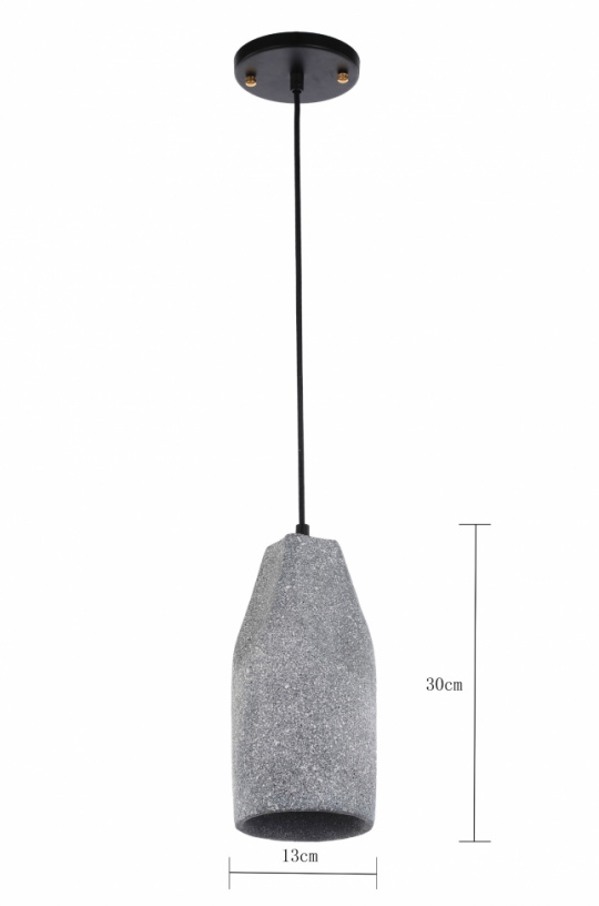 Deckenlampe \'Steinzylinder\' - Zement