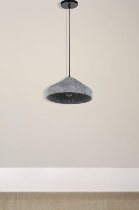 Deckenlampe \'Grafit-Kreis\' - Zement