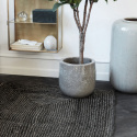 Teppich \'Hanf\' - Schwarz / Grau