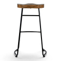 Hocker \'Em\' - Natur/Schwarz