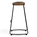 Hocker \'Em\' - Natur/Schwarz
