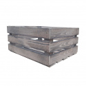 Holzkiste \'Weizenkorn\' - Weiß / Holz