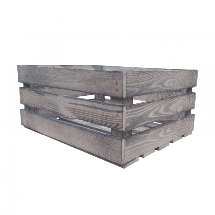 Holzkiste \'Weizenkorn\' - Weiß / Holz in der Gruppe Möbel / Regale & Aufbewahrung / Kisten & Körbe bei Reforma (S20-wooden-C)