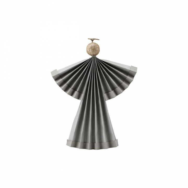 Weihnachtsverzierung 'Engel' - Grau (S)