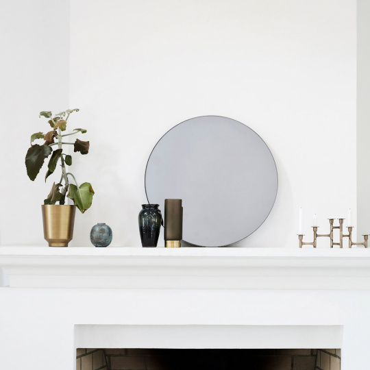 Spiegel 'Walls' - Grau ø50 | Spiegel - Dekoration - EINRICHTUNG