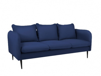 Sofa \'Posh\' - 3-Sitzer Blau / Schwarz