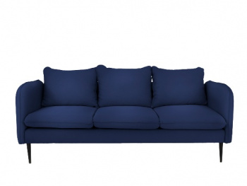 Sofa \'Posh\' - 3-Sitzer Blau / Schwarz